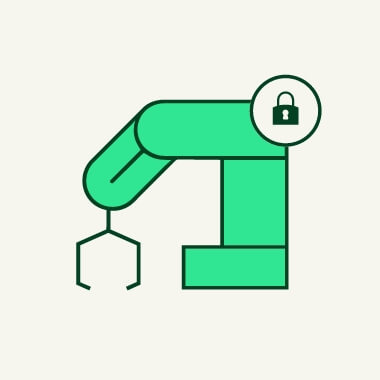 Green robot icon.