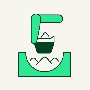 Green machine icon.